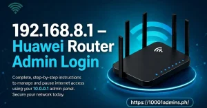 192.168.8.1 – Huawei Router Admin Login
